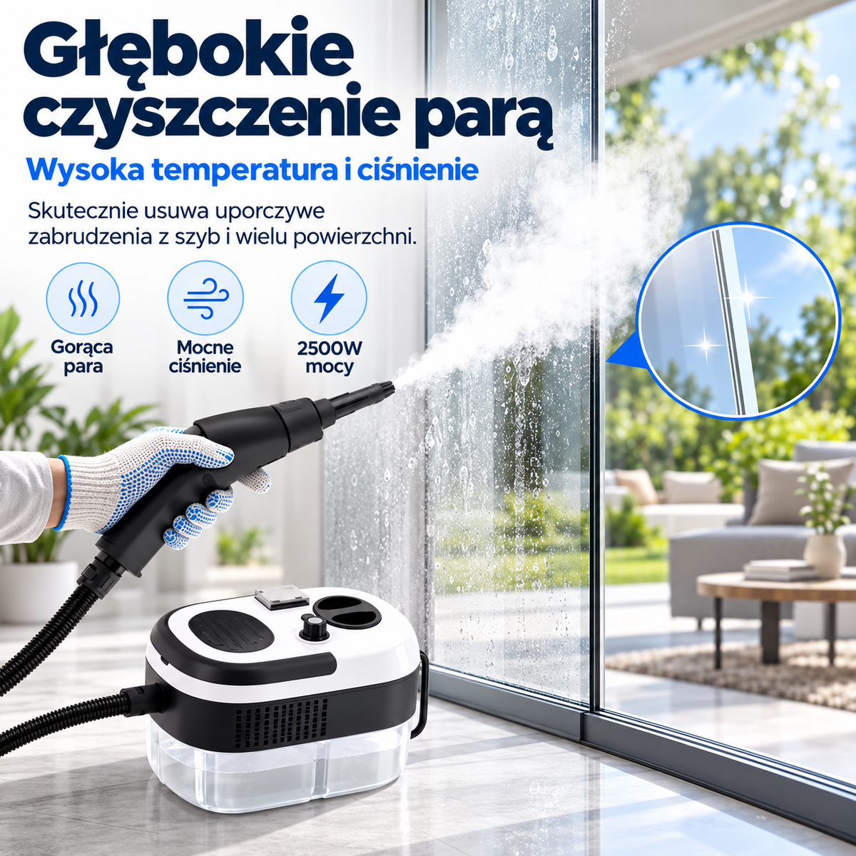 Zelena SteamClean™ – Parownica Ciśnieniowa