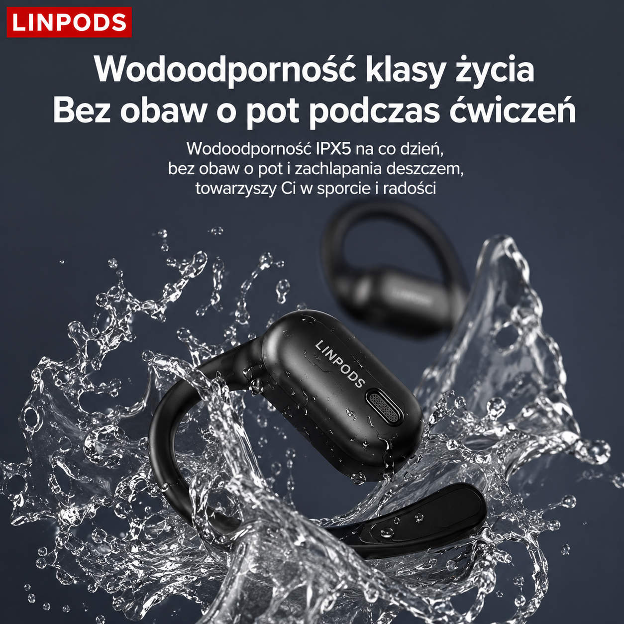 LinPods PRO – Inteligentne Słuchawki z Tłumaczem AI i Ekranem LCD