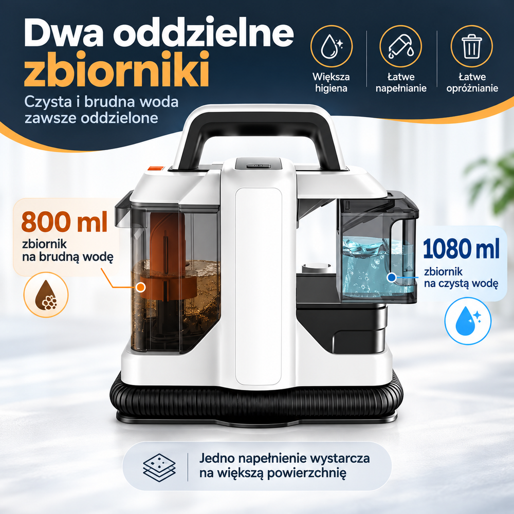 Odkurzacz piorący AquaWash 750 W