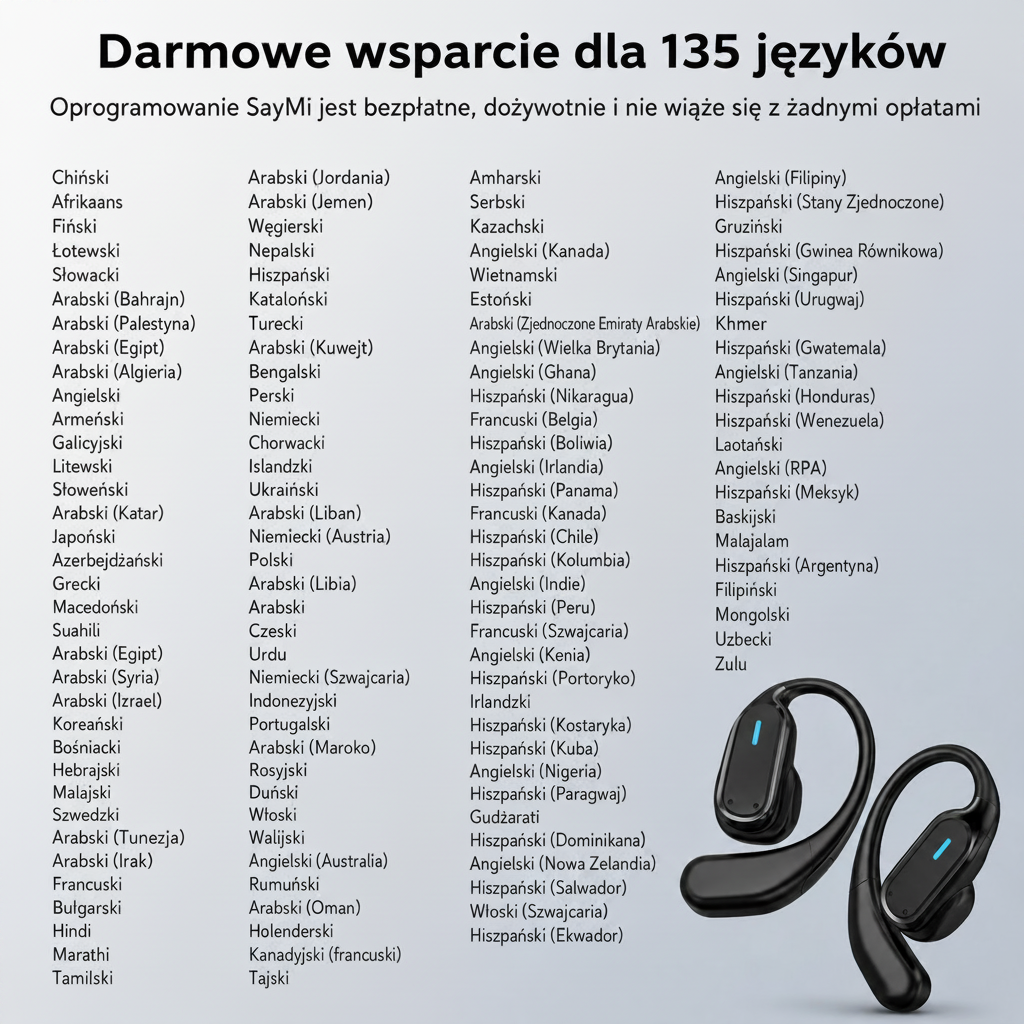 Słuchawki tłumaczące Zelena Lite