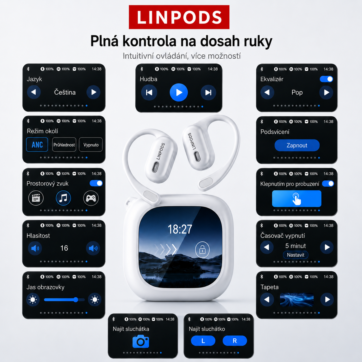 LinPods PRO – Inteligentní sluchátka s AI překladačem