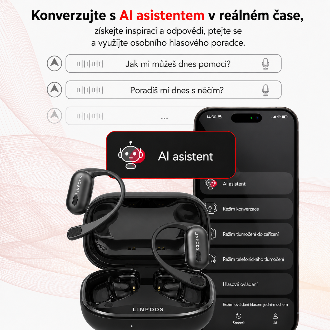 LinPods PRO – Inteligentní sluchátka s AI překladačem