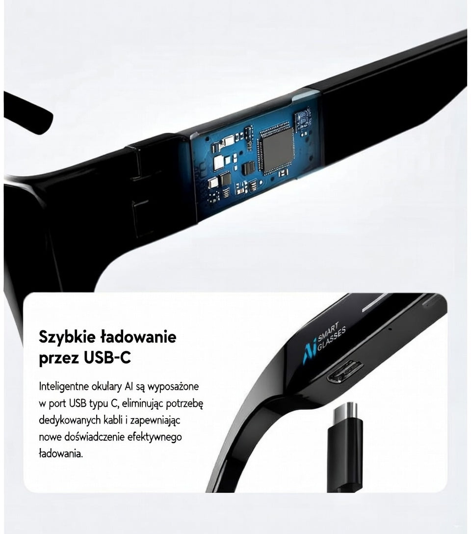 LinGlass™ E14 – Ochelari Inteligenti cu Cameră HD