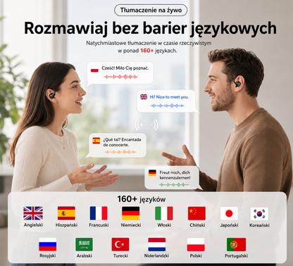 LinPods PRO – Inteligentne Słuchawki z Tłumaczem AI i Ekranem LCD