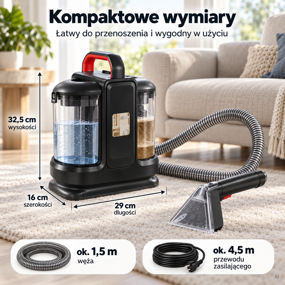 Odkurzacz piorący DeepClean 450 W