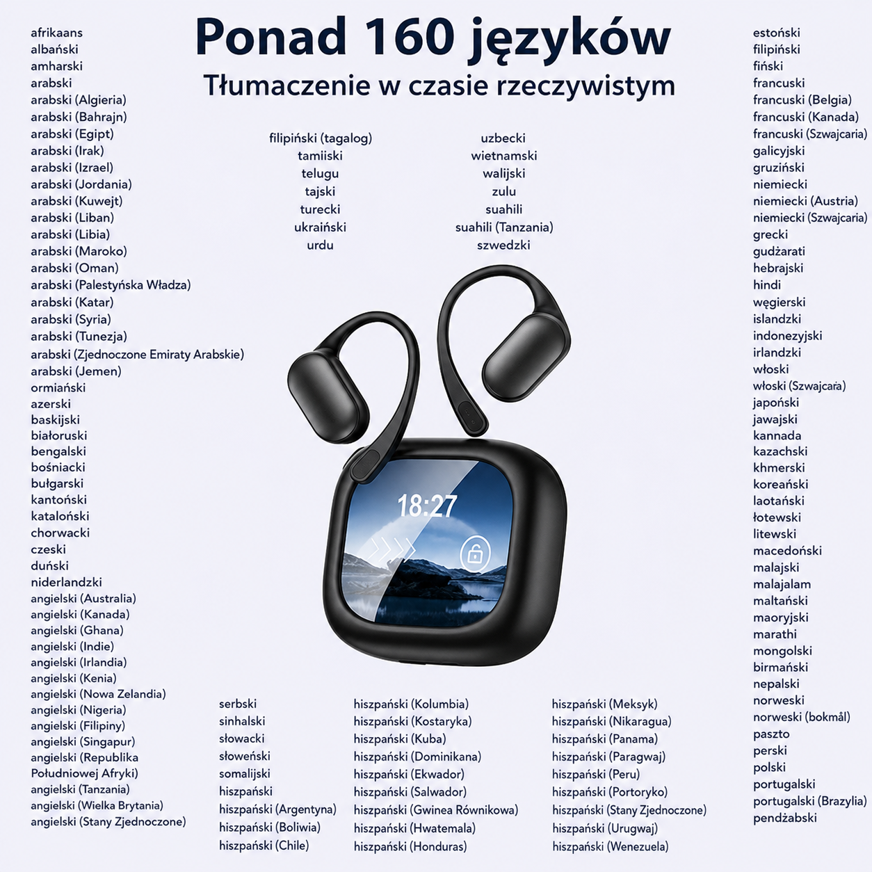 LinPods PRO – Inteligentne Słuchawki z Tłumaczem AI i Ekranem LCD